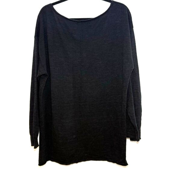 Free People Beach Oversized Sweater Coverup Black M - Picture 2 of 7